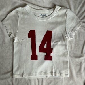 John Galt 14 Baby Tee *slight discoloration pictured*